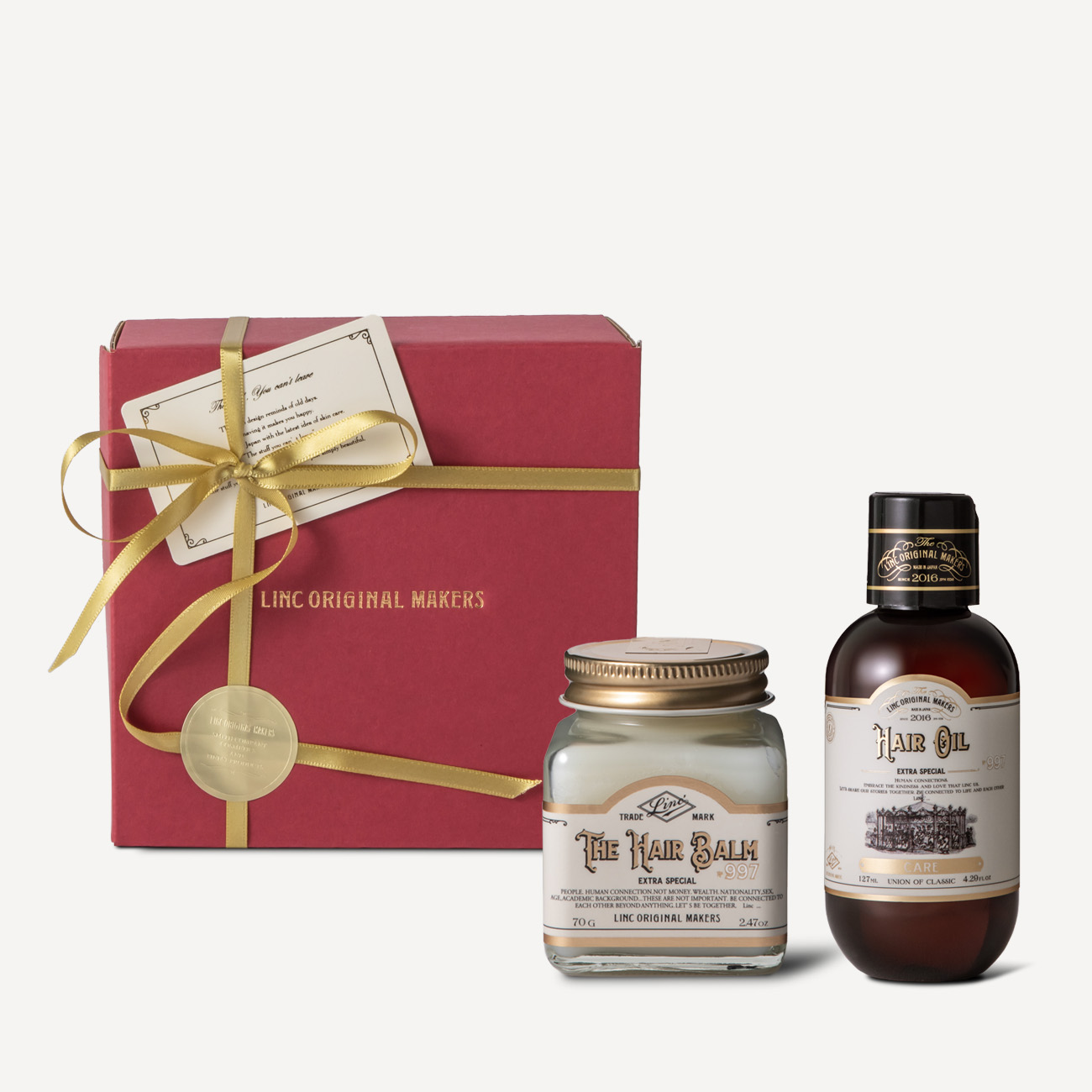 GIFTSET<HAIR BALM ＆ HAIR OIL -CARE- >